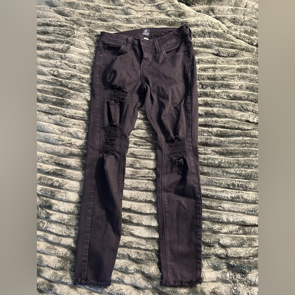Just Black Women's Skinny Jeans - Black